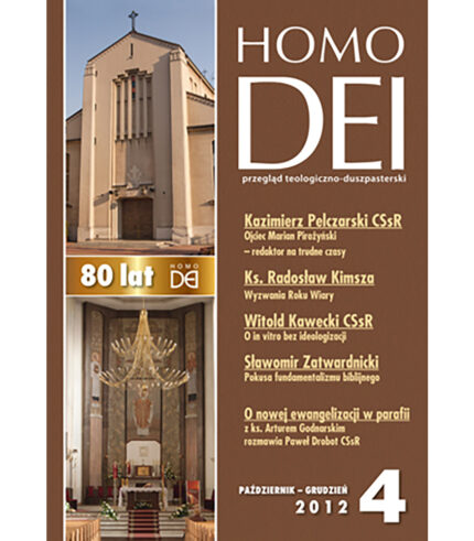 Kwartalnik Homo Dei nr 4 (305) 2012