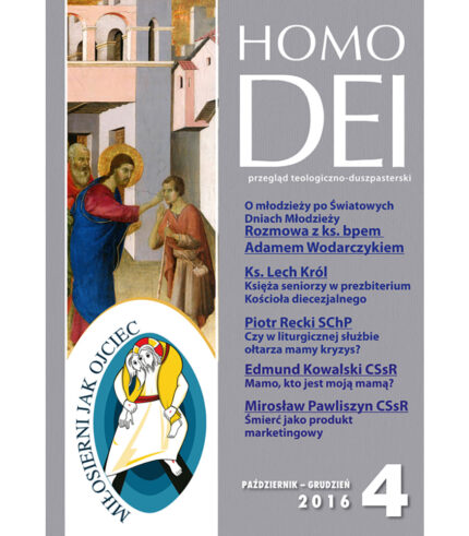 Kwartalnik Homo Dei nr 4 (321) 2016